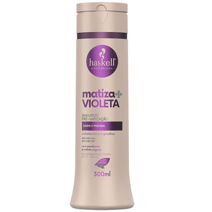 Imagem de Kit Haskell Matizador Roxo Shampoo 300ml Mascara 250g