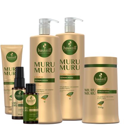 Imagem de Kit Haskell Murumuru Sh Cond Mascara 1l 6 Itens Completo