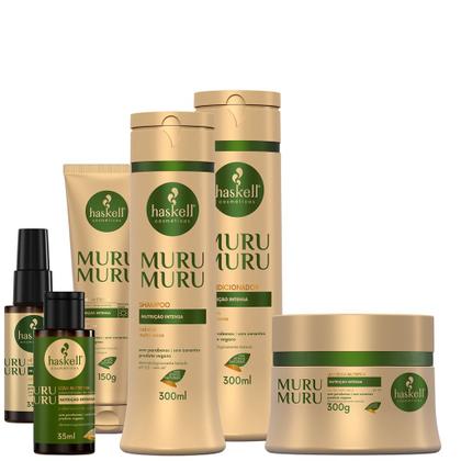 Imagem de Kit Haskell Murumuru Sh Cond Mascara 300ml 6 Itens Completo