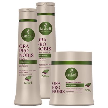 Imagem de Kit Haskell Ora Pro Nóbis 500ml - 3 Itens