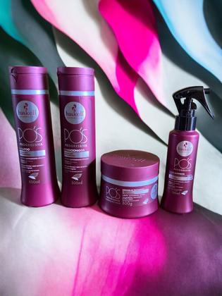 Imagem de Kit Haskell Pós Progressiva Sh Cond Máscara 300ml 4 Itens Completo