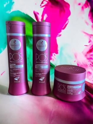 Imagem de Kit Haskell Pós Progressiva Shampoo 300ML 1 Condicionador 300ML 1 Mascara 300ML