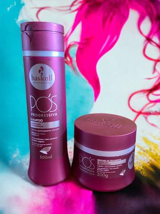 Imagem de Kit Haskell Pós Progressiva Shampoo 300ML + 1 Mascara 300ML