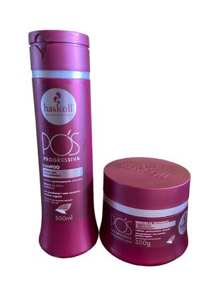 Imagem de Kit Haskell Pós Progressiva Shampoo 300ML + 1 Mascara 300ML