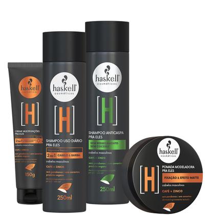 Imagem de Kit Haskell Pra Ele Sh + Kit Cabelo E Barba Homens