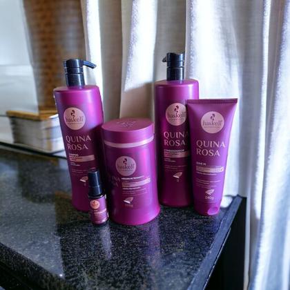 Imagem de Kit Haskell Quina Rosa Sh Cond Máscara 1Litro 5 Itens Completo
