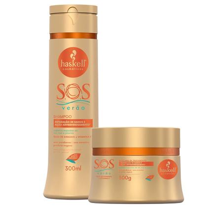 Imagem de Kit Haskell S.O.S Verao Shampoo E Mascara 300