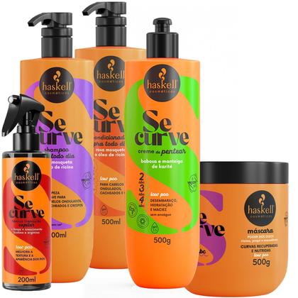 Imagem de Kit Haskell Se Curve Cacheados (3ABC) Transição 500ml