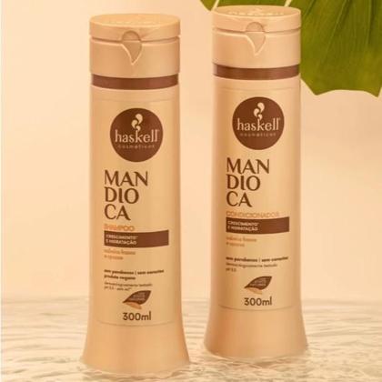 Imagem de Kit Haskell Shampoo E Condicionador Mandioca 500g
