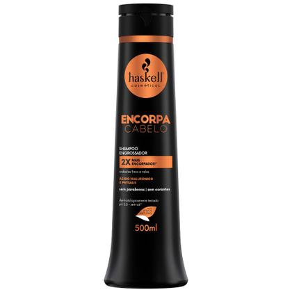 Imagem de Kit Haskell Shampoo Encorpa Cabelo 500ml + Fluido 120ml