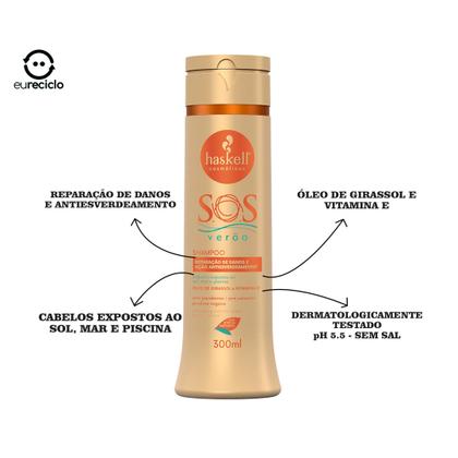 Imagem de Kit Haskell Sos Verão 300ml com Mimos