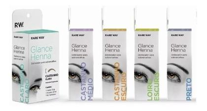 Imagem de Kit Henna Glance Sobrancelha e Fixador 20ml com Pincel Profissional Macrilan B104 Chanfrado