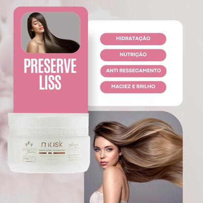 Imagem de kit hidratação mascara e shampoo alto impacto amazon flowers limpeza pos escova progressiva 600ml