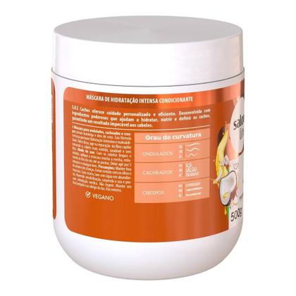 Imagem de Kit Hidratação, Nutrição e Crescimento dos Cacheados e Crespos com 3 Produtos, Salon Line