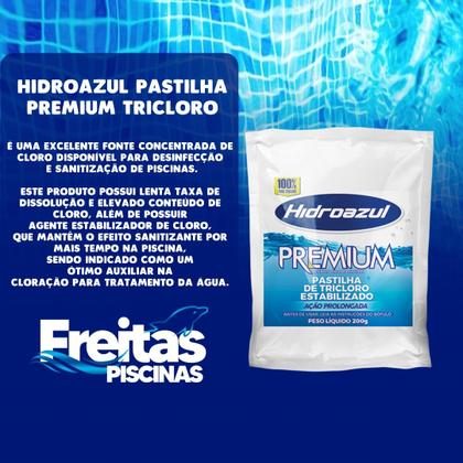 Imagem de Kit HIDROAZUL Barrilha 2kg sulfato 2kg Pastilha Tricloro 200g NEOCLOR Economic Cloro 10kg