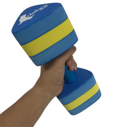 Imagem de Kit Hidroginástica Prancha Grande 40cm Rosa + Caneleira 2 à 3 kg + Halteres Médios Dafoca Sports