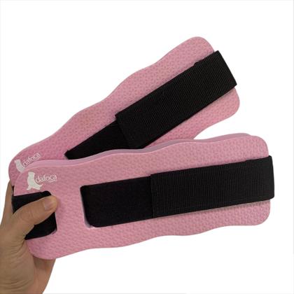 Imagem de Kit Hidroginástica Prancha Grande 40cm Rosa + Caneleira 2 à 3 kg + Halteres Médios Dafoca Sports