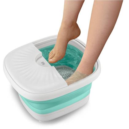 Imagem de Kit Hidromassageador para os pés Foot Spa + Óleo Essencial de Gerânio Multi Saúde - HC6062K