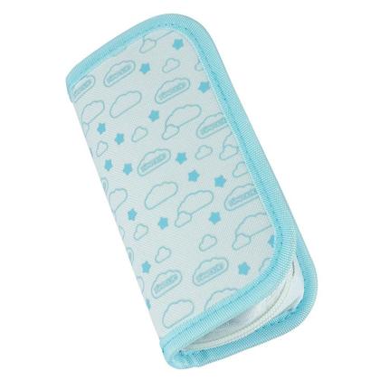 Imagem de Kit Higiene Bebê 5 Peças Com Nécessaire Escova Pente Tesoura Cortador Lixa Vidro Rosa Azul Cinza Pimpolho