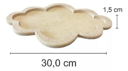 Imagem de Kit Higiene Bebê Jardim Encantado Menina com Bandeja Nuvem MDF
