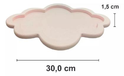 Imagem de Kit Higiene Bebê Jardim Encantado Menina com Bandeja Nuvem Rosa