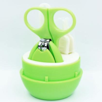 Imagem de Kit Higiene Bebê Manicure Cortador Lixa Tesoura Unha Sapinho