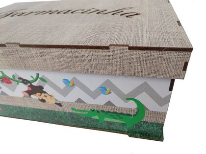 Imagem de Kit Higiene Bebe Quarto Safari Decoração Berço Maternidade