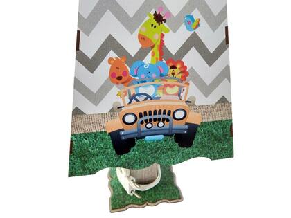 Imagem de Kit Higiene Bebe Quarto Safari Decoração Berço Maternidade