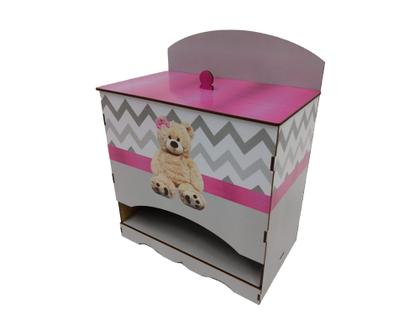 Imagem de Kit Higiene Bebe Safari Maternidade Com Trio De Quadros Mdf