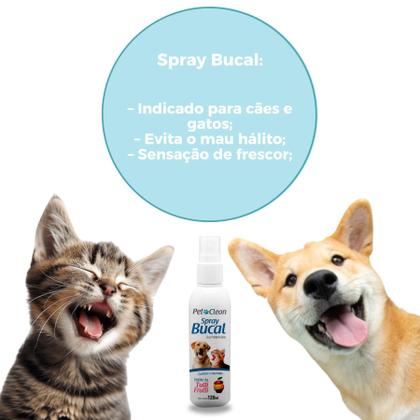 Imagem de Kit Higiene Bucal Creme Gel Spray e Escova Pet Clean Sabores