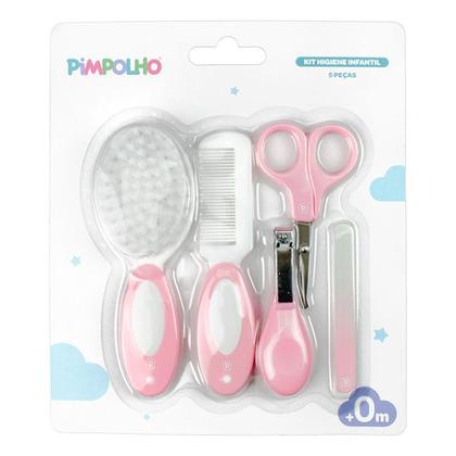 Imagem de Kit Higiene Cuidados Para O Bebê Com 5 Peças Menino Menina Pimpolho