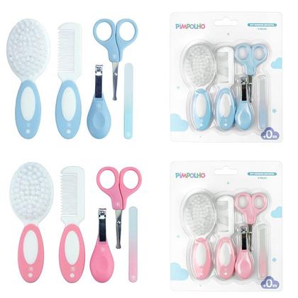 Imagem de Kit Higiene Cuidados Para O Bebê Com 5 Peças Menino Menina Pimpolho