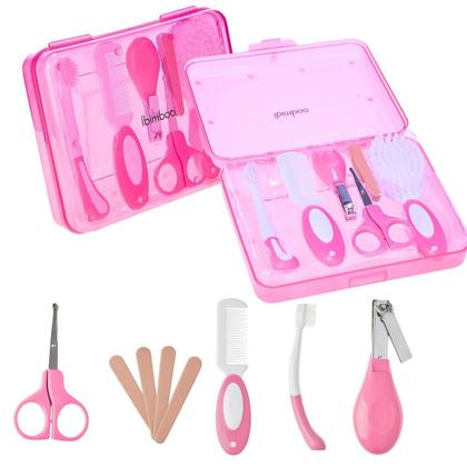 Imagem de Kit Higiene E Cuidados Diários Do Bebê Recém Nascido 6 Peças Estojo Manicure Bêbe