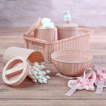 Imagem de Kit Higiene Infantil Trama Multiuso com 5 Peças Menina Menino - Plasútil 