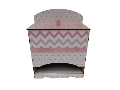 Imagem de Kit Higiene Menina Decoração Para Quarto Bebe Rose