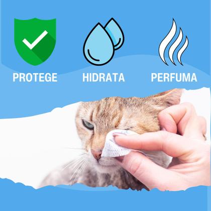 Imagem de Kit Higiene Pet com 6 Lenços Umedecidos Turma da Alegria + 9 Tapetes Higiênicos Absorventes Médios