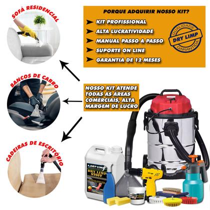 Imagem de Kit Higienização De Estofados Em Geral Carro Sofa Extratora