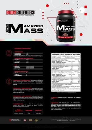 Imagem de Kit Hipercalórico Amazing Mass 1,5Kg + Bcaa 4.5 1Kg