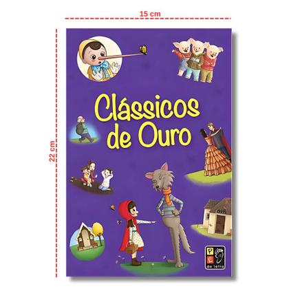 Imagem de Kit Histórias Infantis - Clássicos de Ouro + Fábulas com 8 Livrinhos - Didático e Divertido