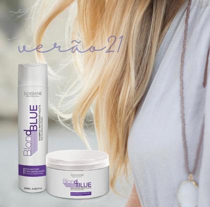 Imagem de Kit Home Care Loiras Blond Blue Mascara+Shampoo Sunshine
