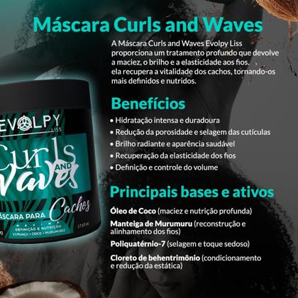 Imagem de Kit home care para cachos  curls and waves - evolpy liss