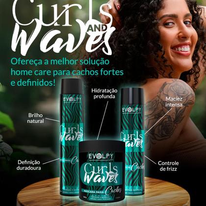 Imagem de Kit home care para cachos  curls and waves - evolpy liss