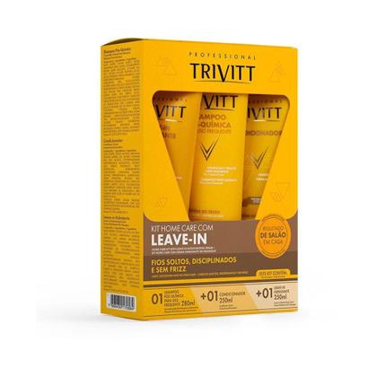 Imagem de Kit Home Care Trivitt com Leave-in Hidratante Itallian Hairtech