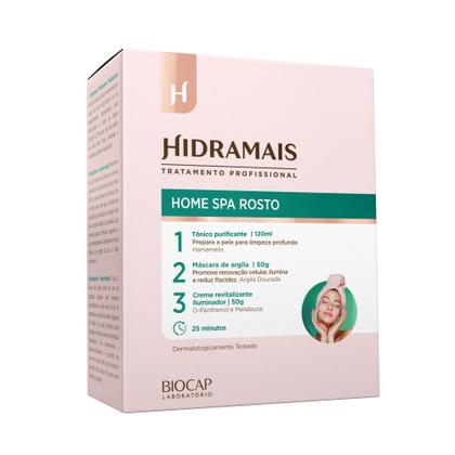 Imagem de Kit Home Spa Facial Tônico Mascara e Creme Hidramais