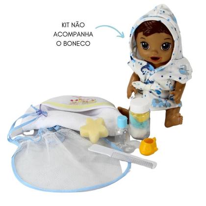 Imagem de Kit Hora do Banho Para Bonecos  Laço de Fita