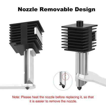 Kit Hotend HIKUDIY 0,4 mm x2 para a mini impressora 3D Bambu Lab