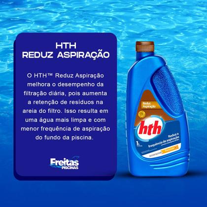 Imagem de Kit HTH Reduz Aspiração 1 Litro Para Limpeza e Manutenção De Piscina 7 Unidades