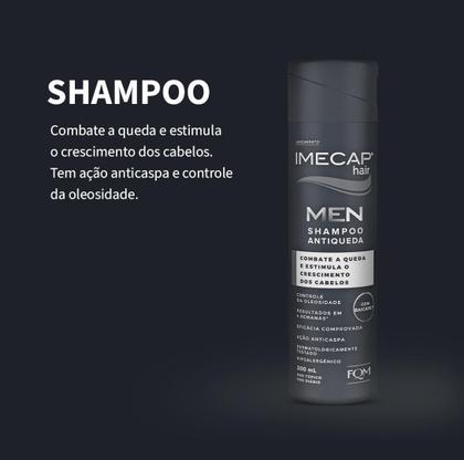 Imagem de Kit Imecap Hair Men Cabelos e Barbas Shampoo Loção Capsulas
