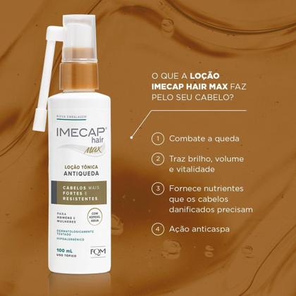 Imagem de Kit Imecap Tratamento Antiqueda Shampoo Tonico e Ampola
