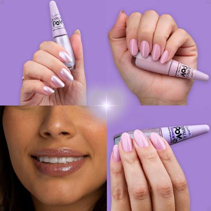 Imagem de Kit Impala Pov Luara: 2 Esmaltes, 1 Top Coat e 1 Gloss Labial